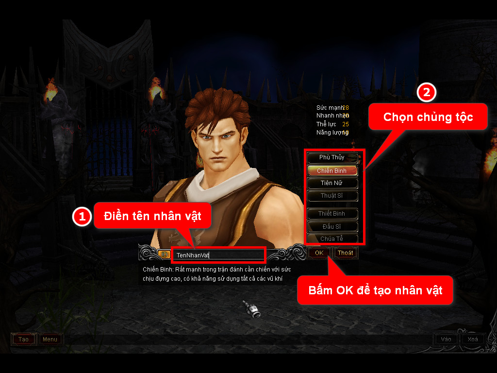 Chức năng chính của Game MU Thần Thoại